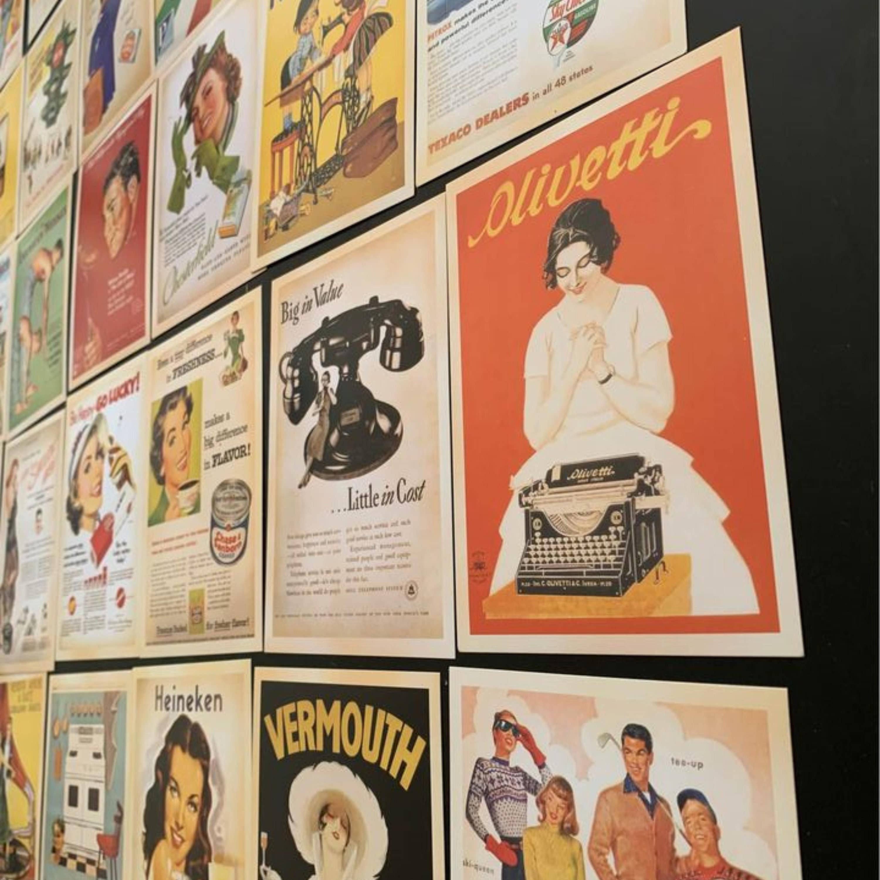 Magnifique Hearts - Wholesale Postcard Set - Vintage Styled Old Advertisement Postcards | Lucky Dip Set 13