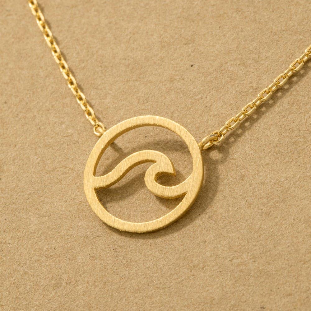 Fame Accessories - Vendita all'ingrosso Collana con ciondolo/pendaglio - Collana con ciondolo a forma di onda3