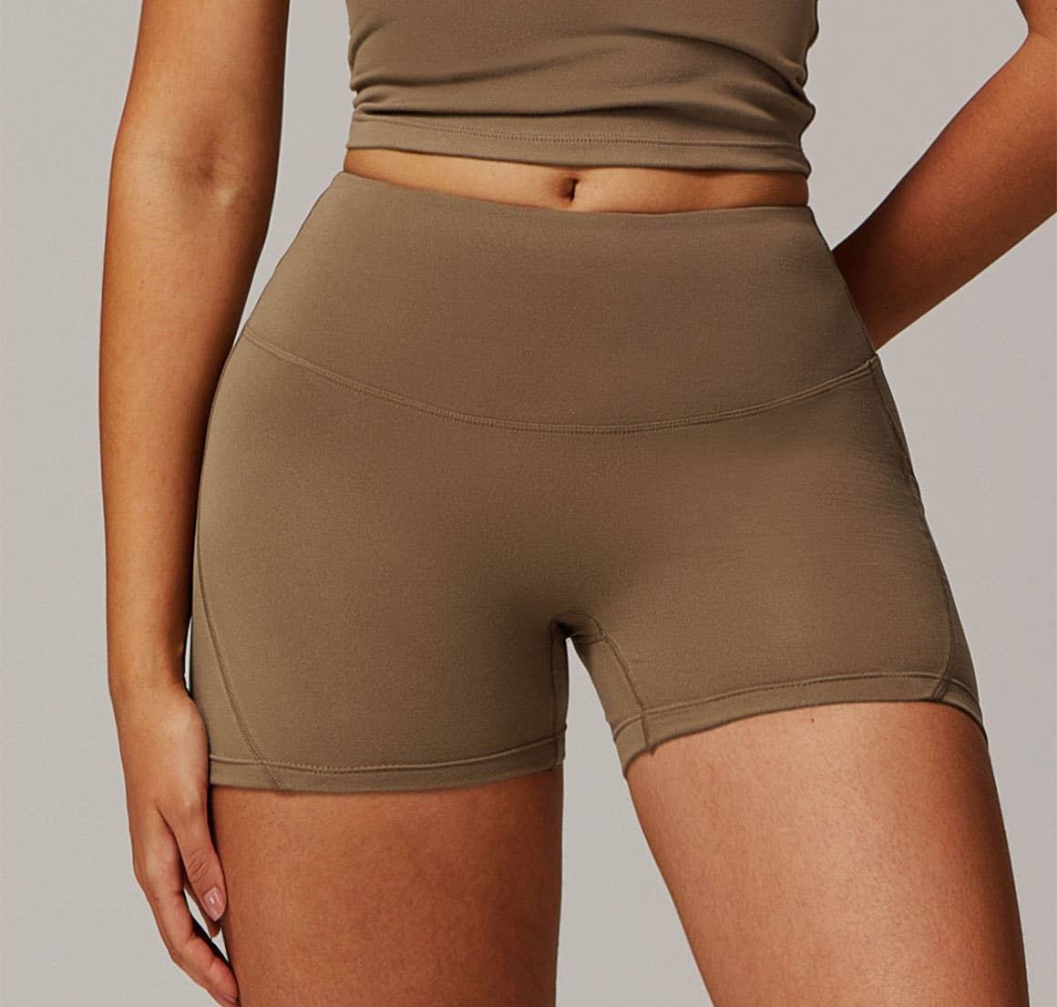 Crave by FW - Wholesale Athletic Shorts - Women's - High Waisted Tummy Control Workout Biker Shorts2