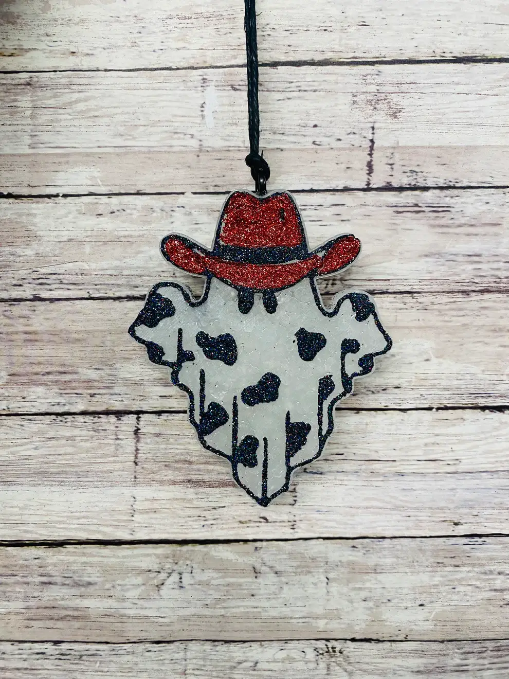 Scent Story Freshies - Wholesale Car Freshener - Unisex - Ghost with Cow print and Cowboy Hat7