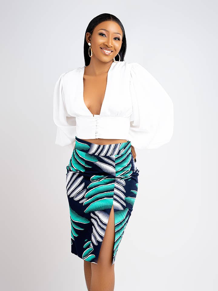 ETNICA - Wholesale Skirt - Women's - African Print Soraya Pencil Skirt