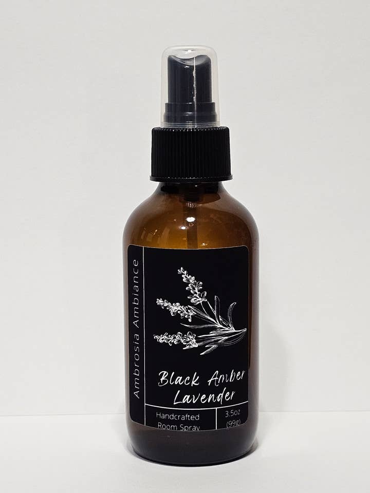 Black Amber Lavender | Room/Linen Spray for wholesale by Ambrosia Ambiance