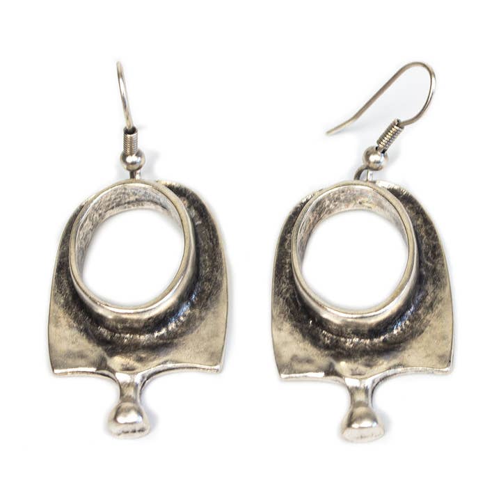 "Romanex" silver plated Earrings for wholesale by Silk Wool and Bijoux