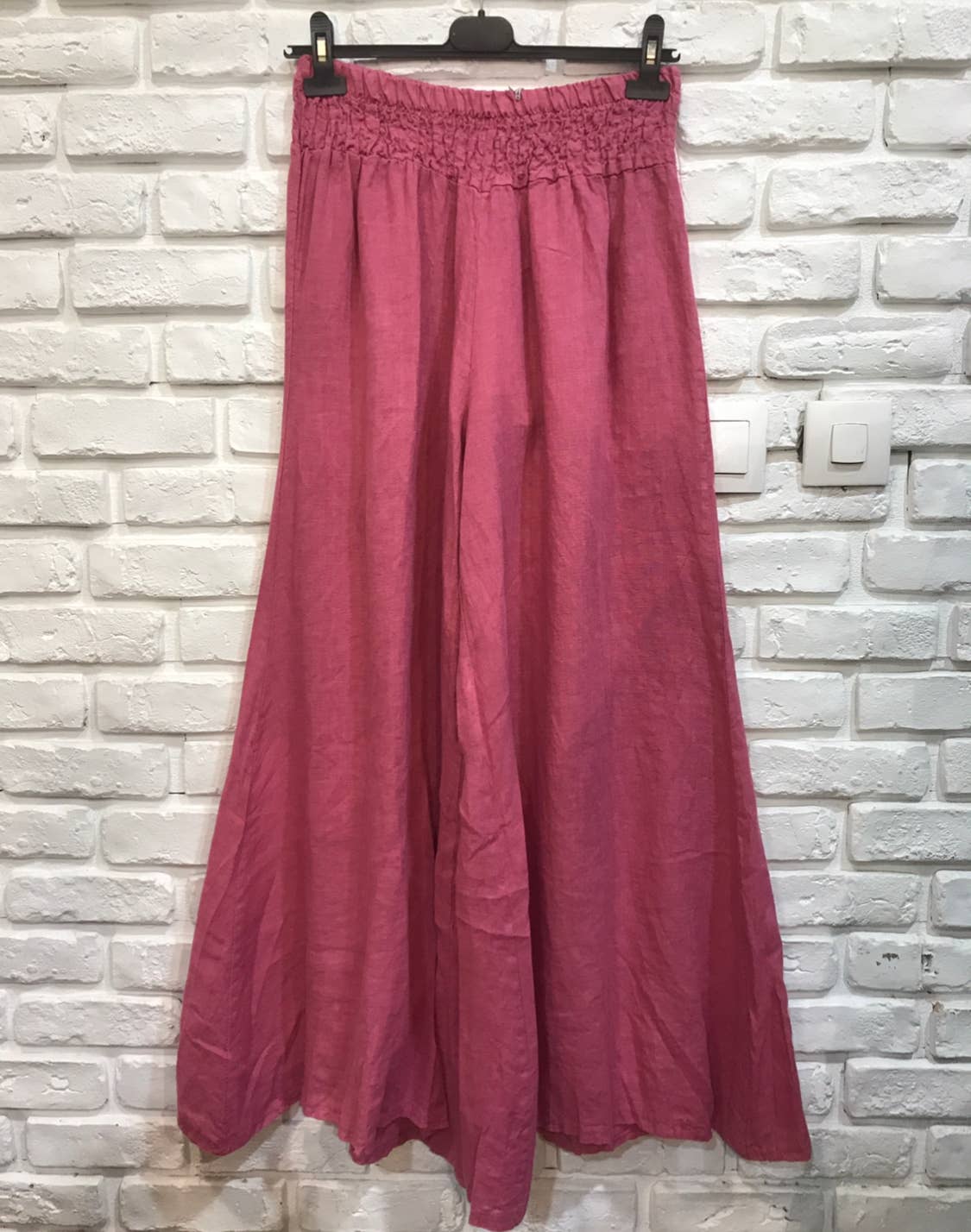 la maison des fibres naturelles - Wholesale Pants - Women's - Flared linen trousers 66031 100%LINEN40