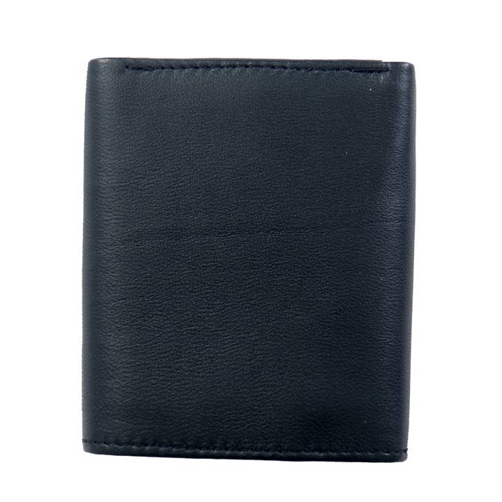 BLK Portafoglio in pelle a tre ante con tecnologia RFID Hot Leathers in vendita all'ingrosso su Faire