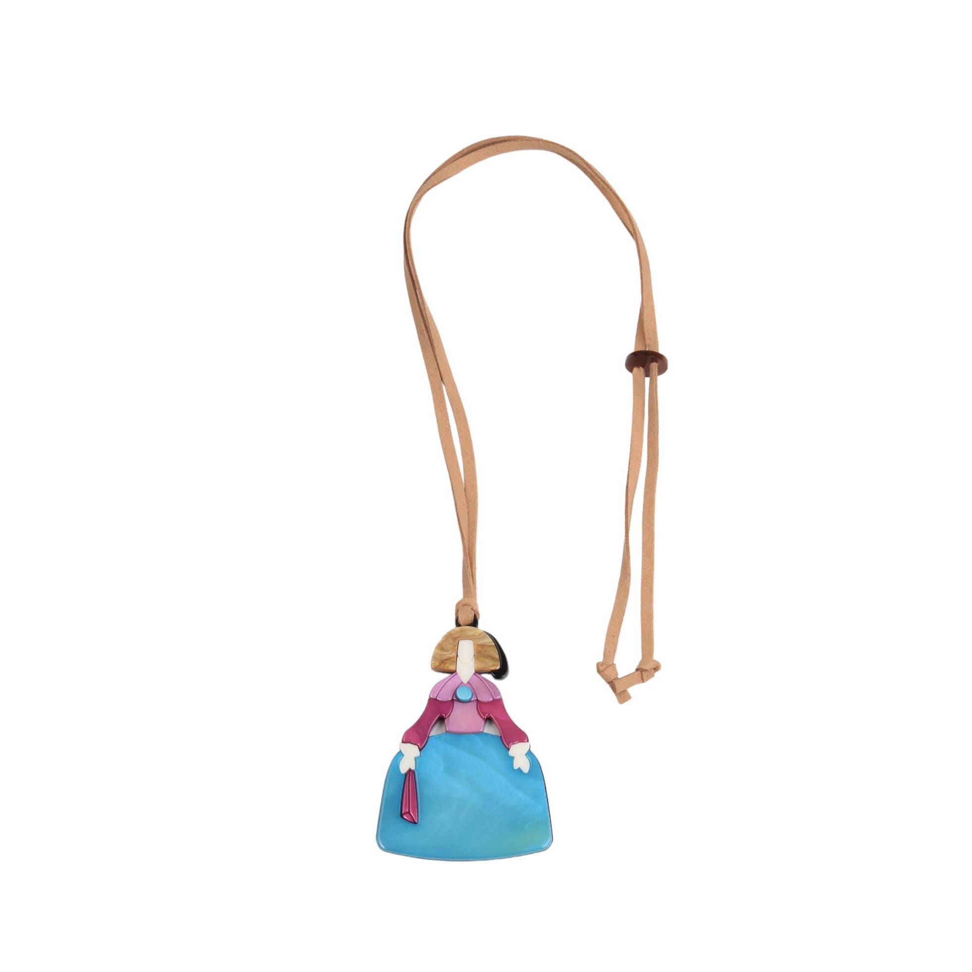 Miss Minna - Wholesale Pendant/Charm Necklace - 🌟 Charming Menina Pendant 👗🎨4