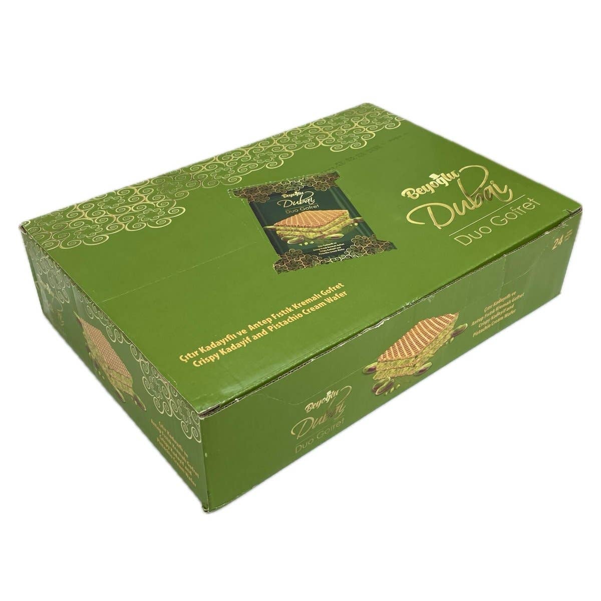 Aladdin - Wholesale Cookie - Beyoglu Dubai Duo Wafer Pistachio Kadayif 36g Turkish6
