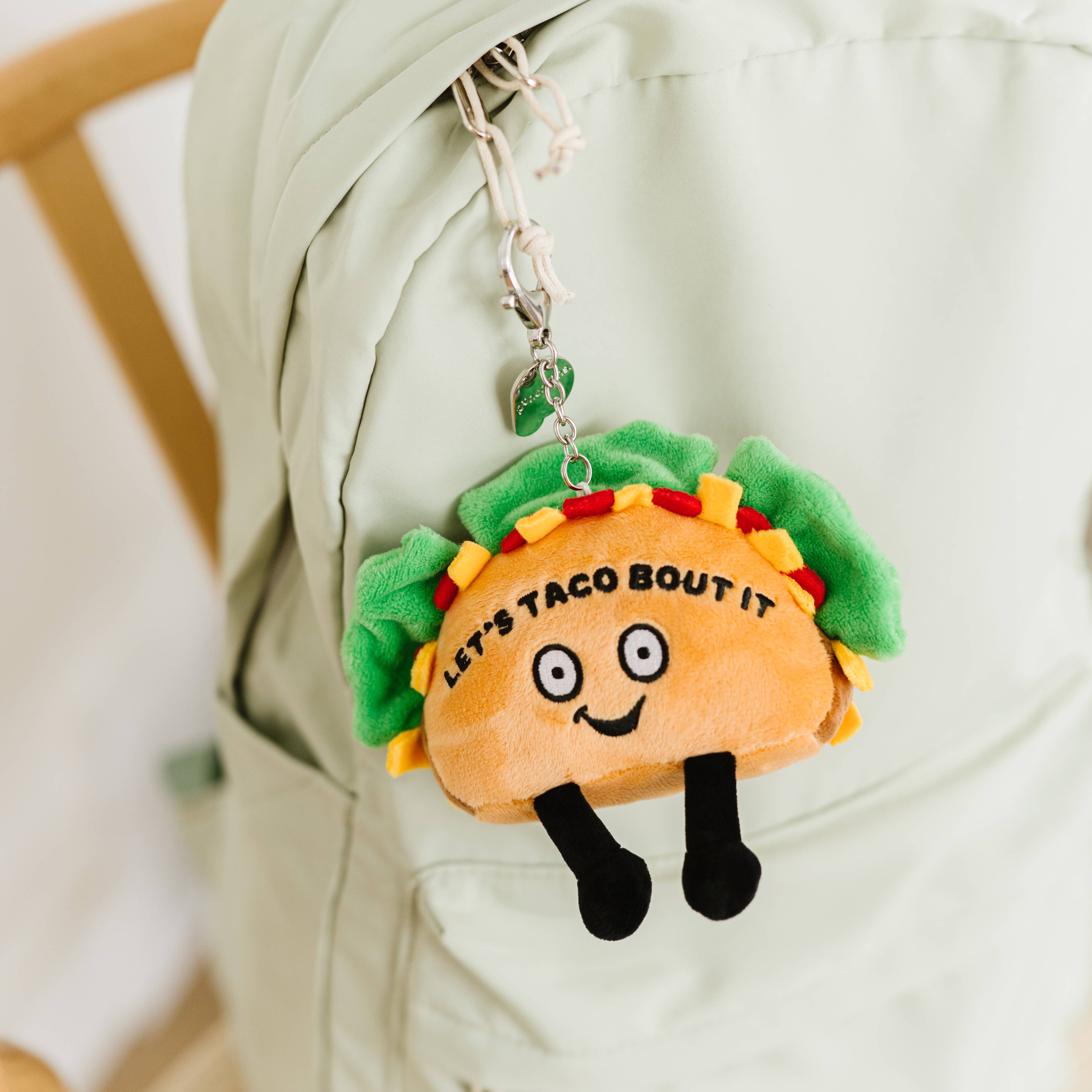 Punchkins - Wholesale Keychain - Women's - Taco Plush Bag Charm  Soft Cuddly Toy Funny Cute Gift Animal2
