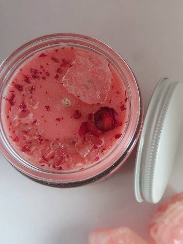 Vela de cristal de cuarzo rosa con aromaterapia para amor y cuidado personal para venta al por mayor de 6ix Wicks Candle & Crystal