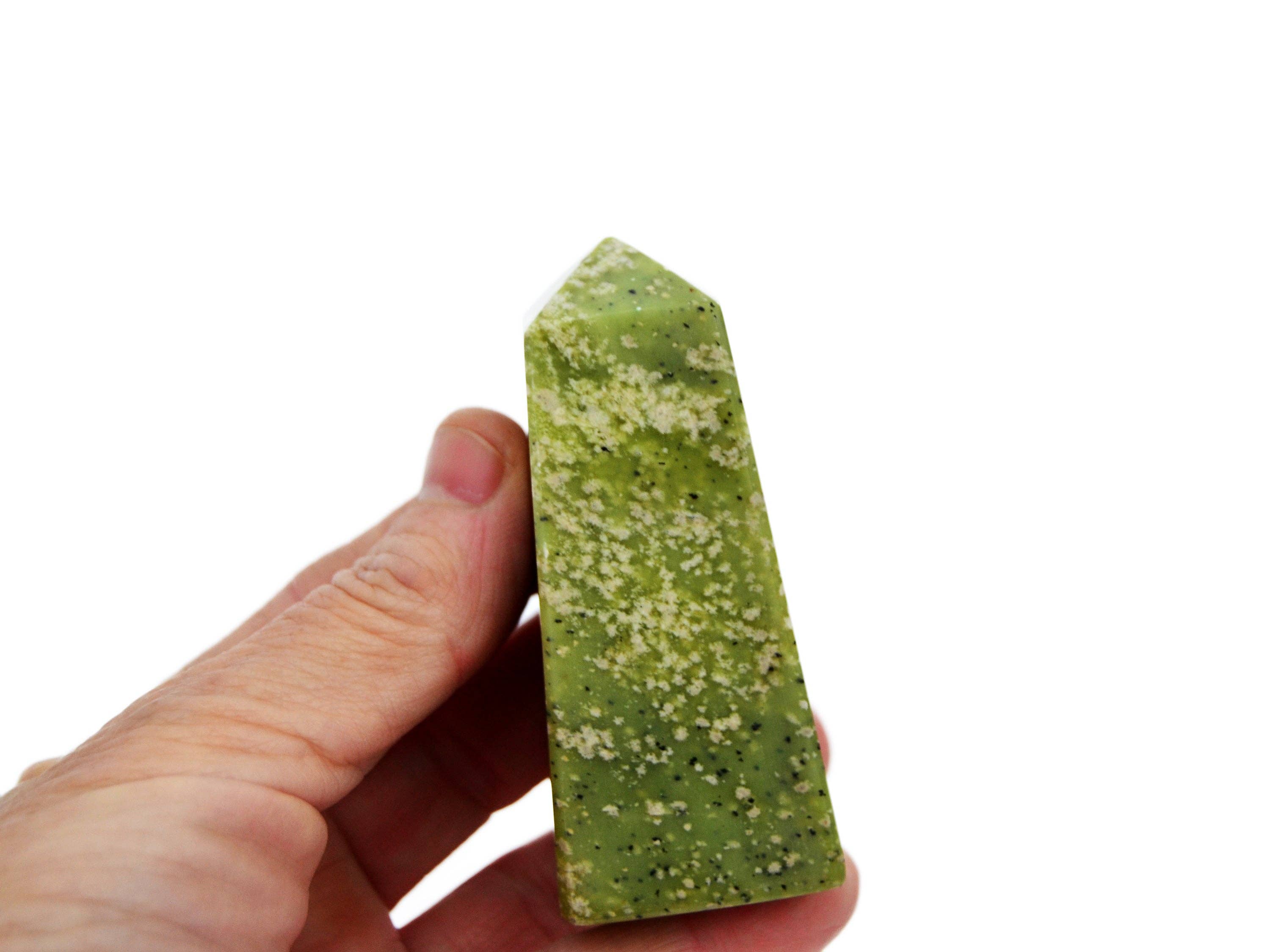 Kaia & Crystals - Wholesale Spiritual Stone/Crystal - Natural Serpentine Crystal Obelisk (100g - 300g)10