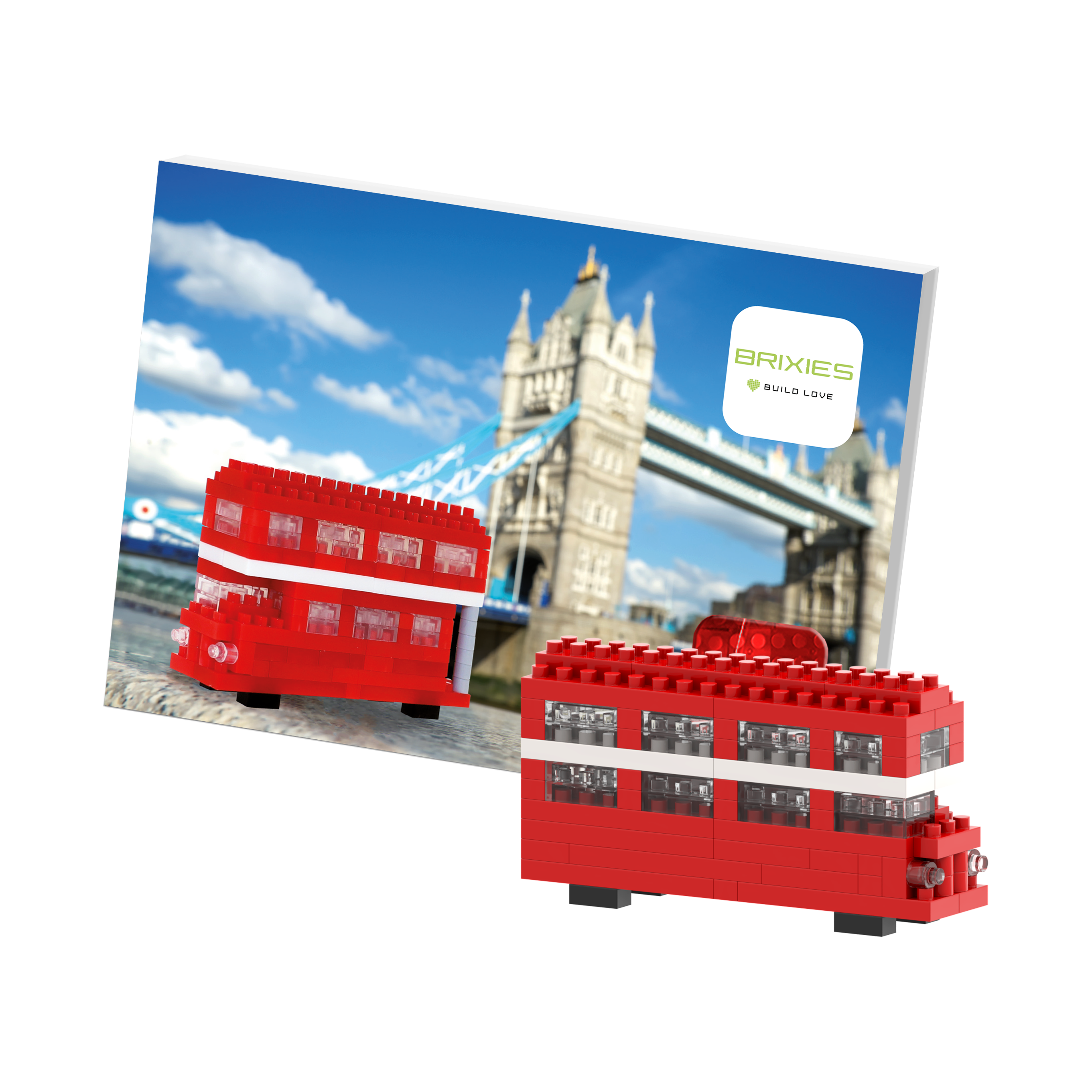 Brixies - Vendita all'ingrosso Gioco da costruire - Bambini - Cartolina BRIXIES Tourbus0