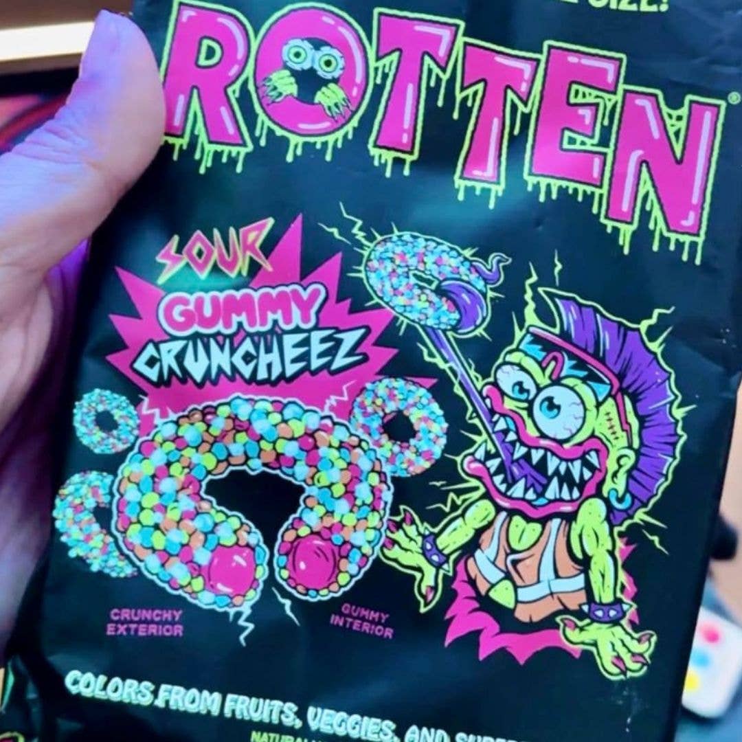 Rotten Candy - Wholesale Gummy - Sour Cruncheez Gummy Candy: GF, Prebiotics, Low Sugar4