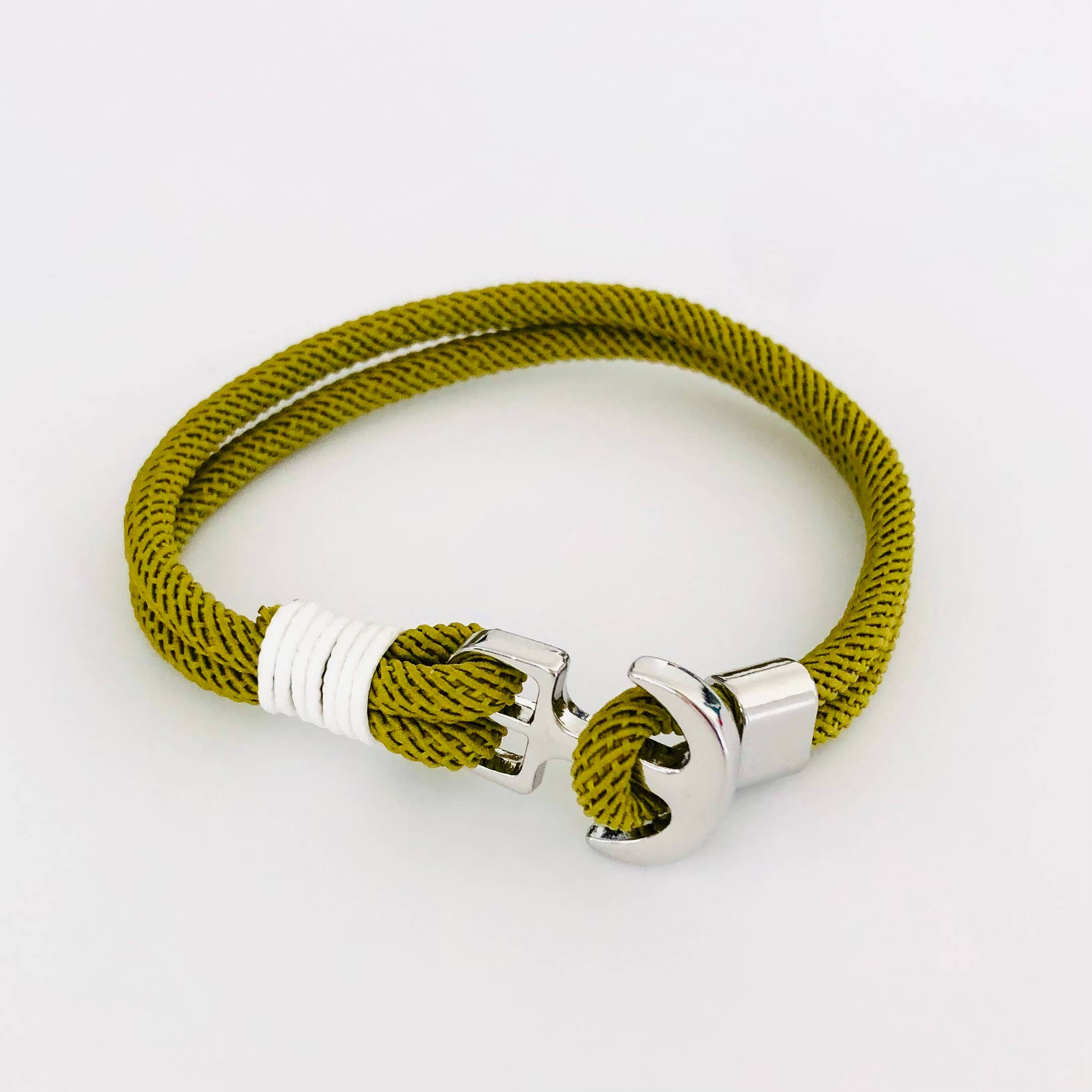 GreenWave - Vente Bracelet tissé/tressé - Bracelet en corde nautique avec fermeture ancre3