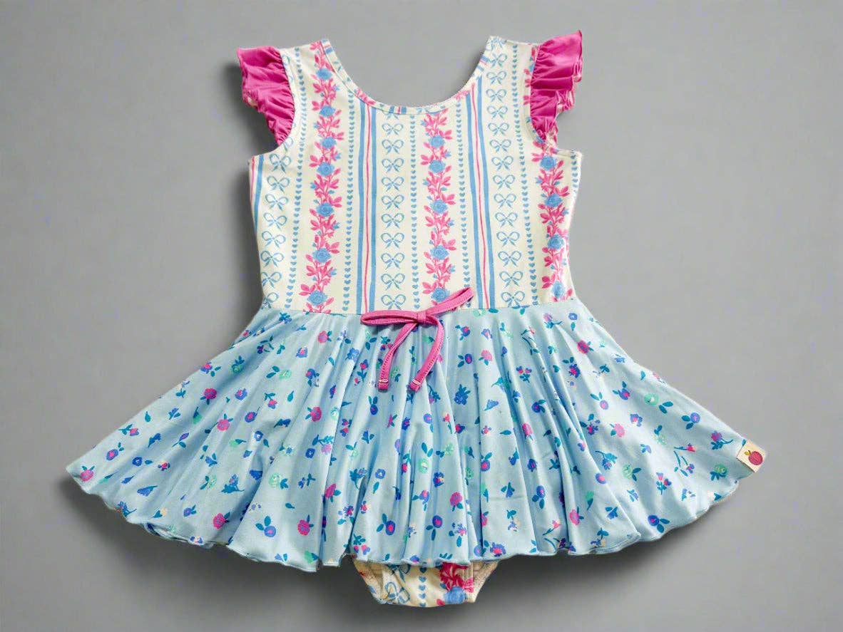 Cheeky Plum - Wholesale Leotard - Kids - Farrah Leotard - Rosé Ribbon Luxe11