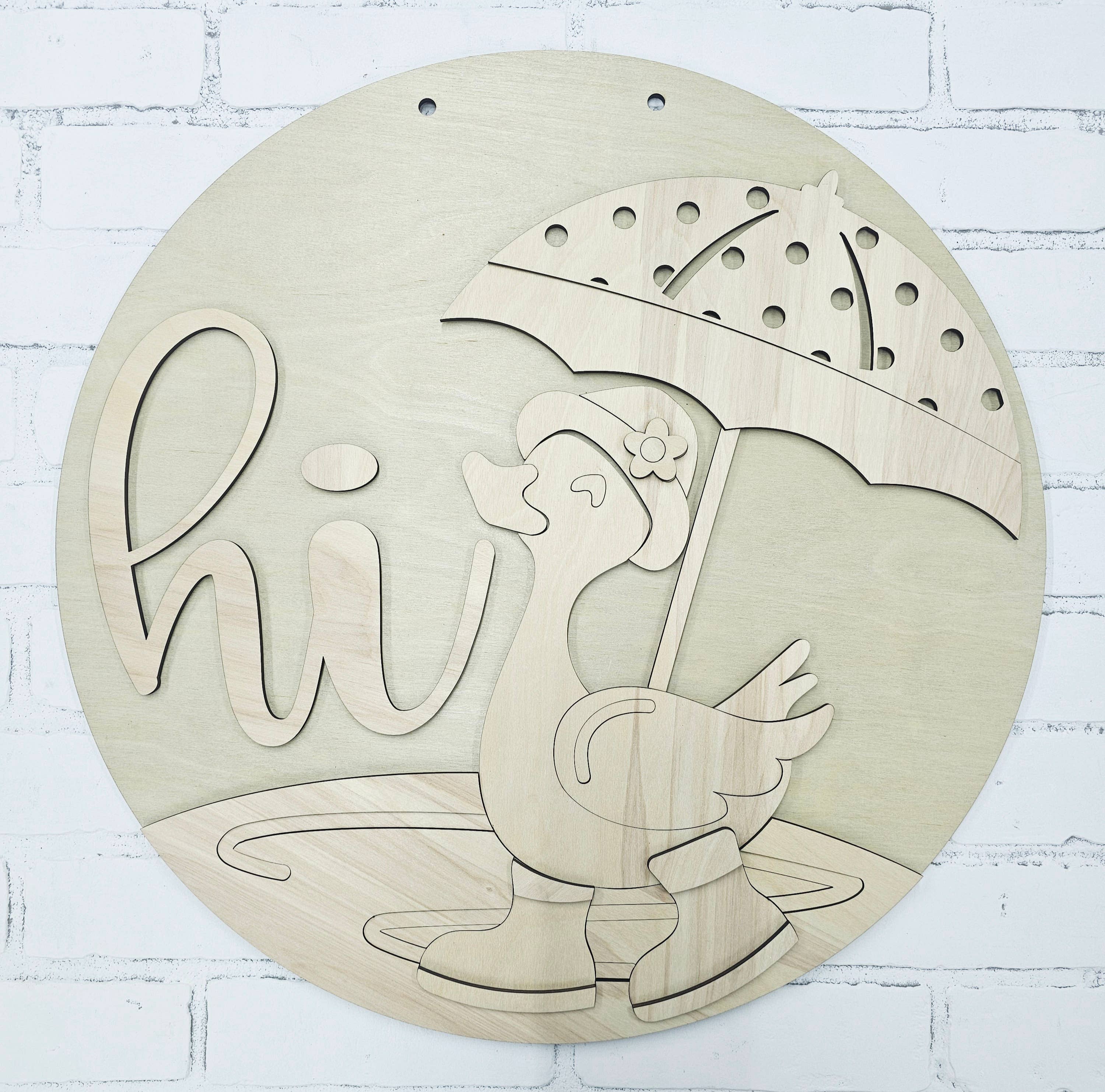 Teal Moon Creations – wholesale DIY craft kit – DIY Hi Umbrella Duck Door Hanger3