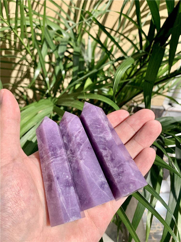 Moon Rituals - Wholesale Spiritual Stone/Crystal - Radiant Lepidolite Tower - Crystal Energy for Tranquility and Inner Balance1