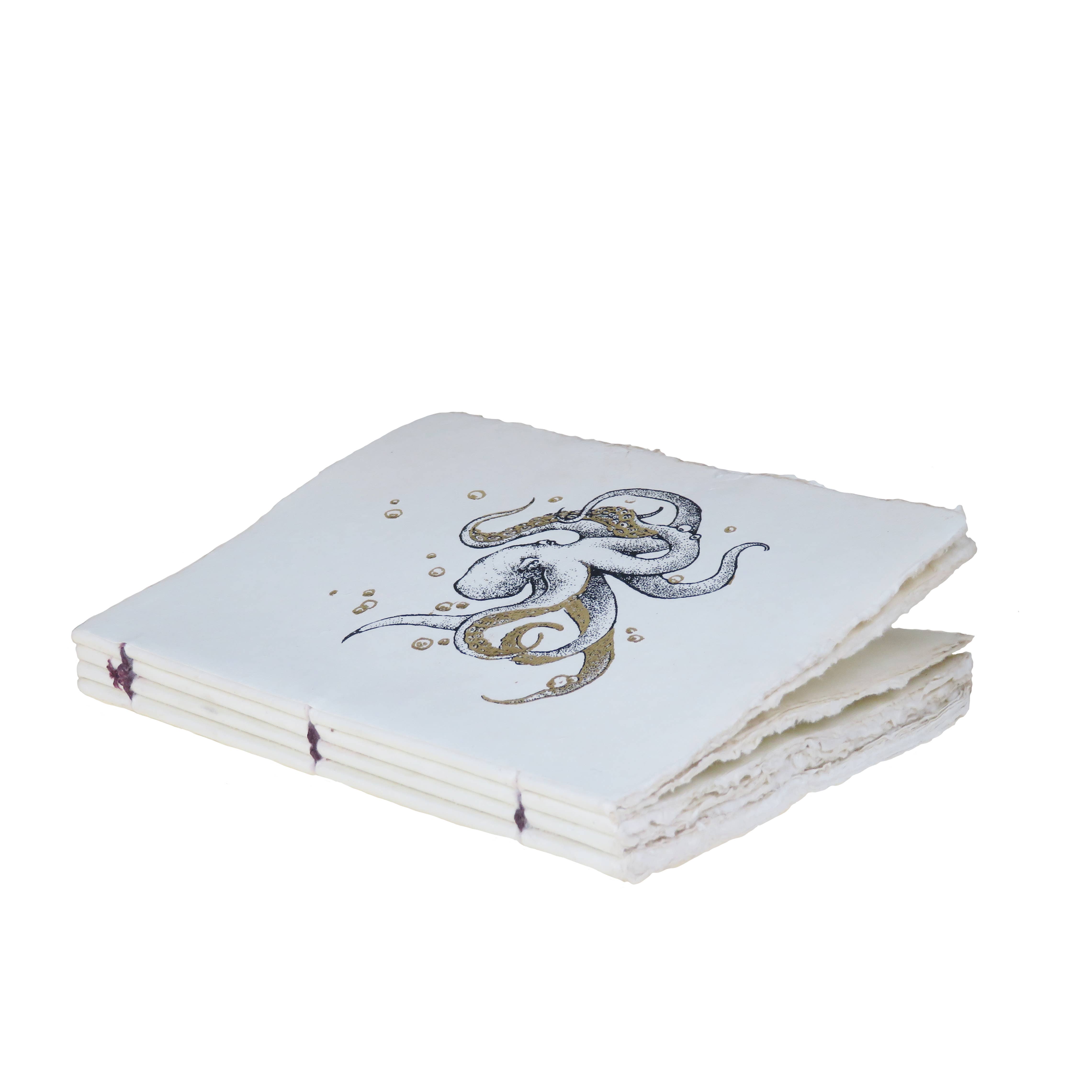Epigram - Wholesale Notebook - Octopus Octopus Octopus engraved paper parchment notebook1