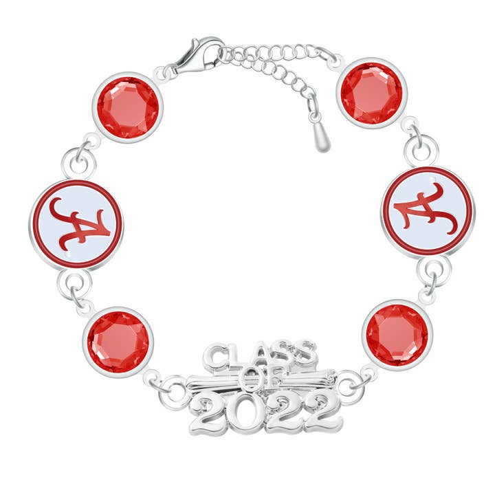 Pulsera de cuentas de disco graduado de la NCAA Alabama Crimson Tide para venta al por mayor de Simran International