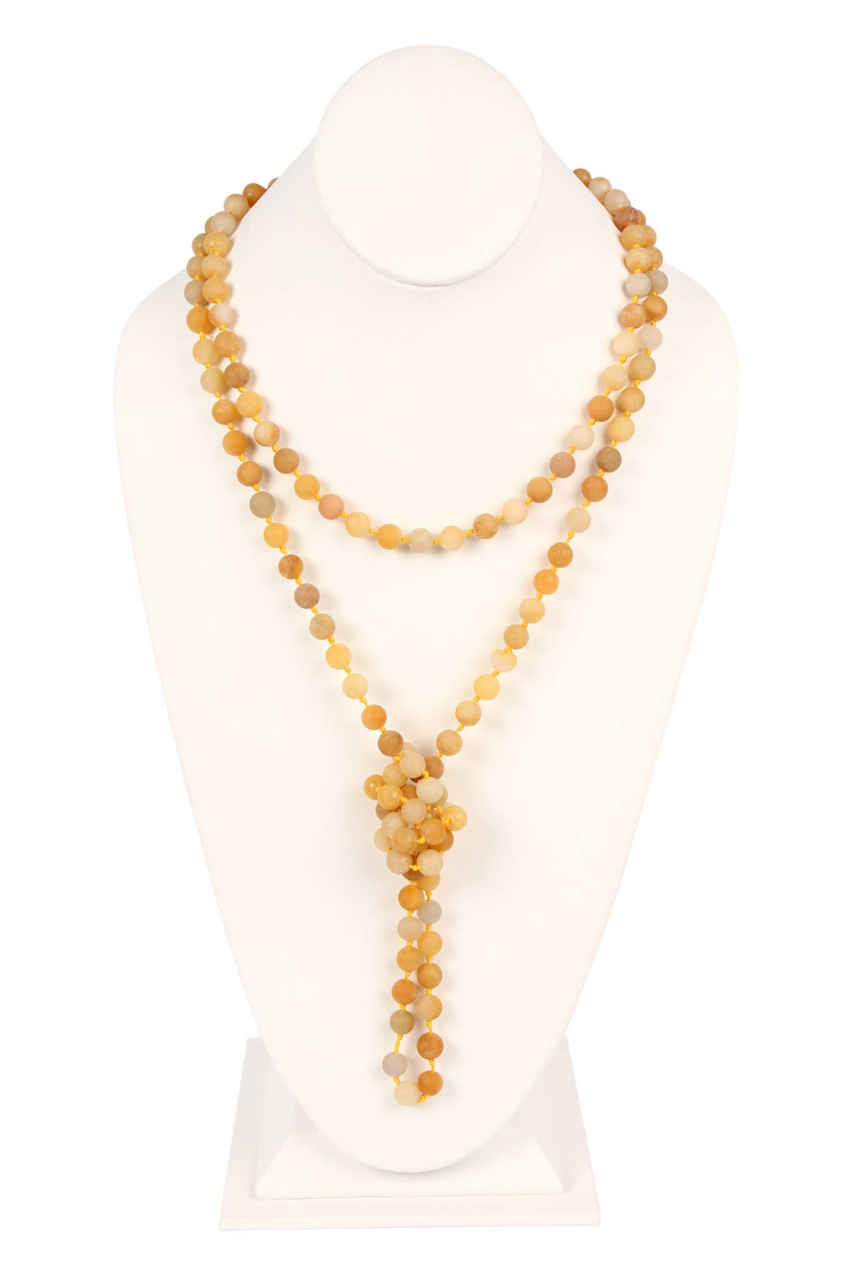 MYS Wholesale Inc - Wholesale Beaded/Pearl Necklace - Natural Stone Hand Knotted Long Necklace11