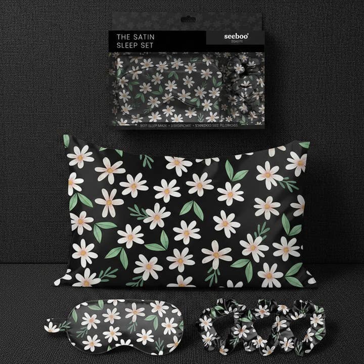 Stressabbauendes Satin-Schlafset — unterstützt die psychische Gesundheit für den Großhandel von seeboo