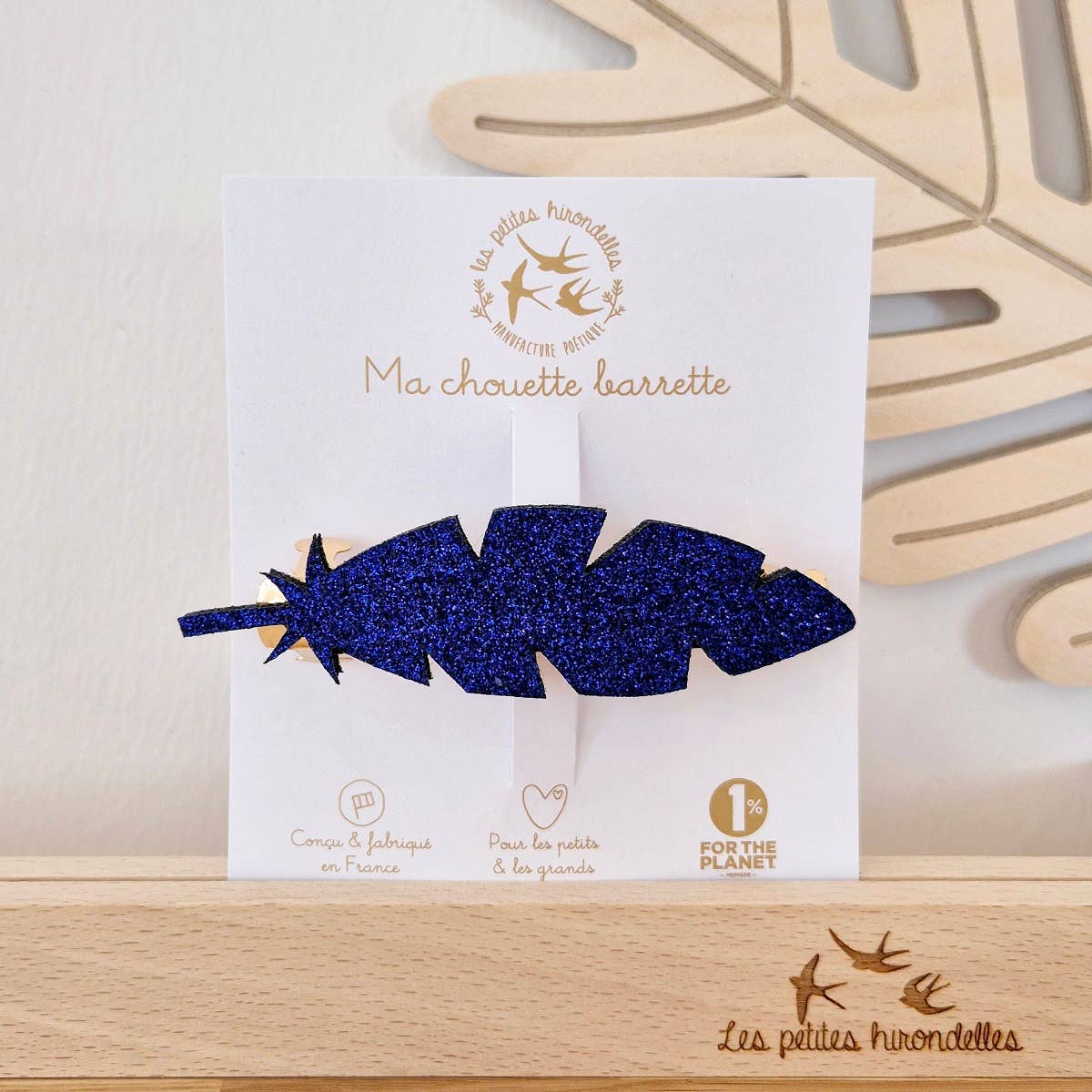 Les Petites Hirondelles - Vendita all'ingrosso Fermaglio per capelli - Donna - Barretta a clip piuma glitterata4