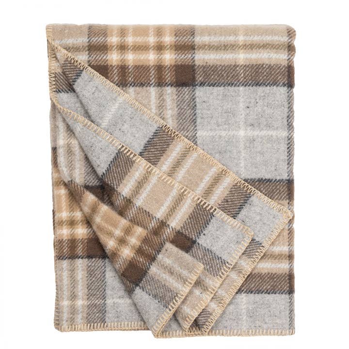 Prince of Scots - Wholesale Throw Blanket - Highland Tweeds Wool BIG Throw ~ McKellar ~