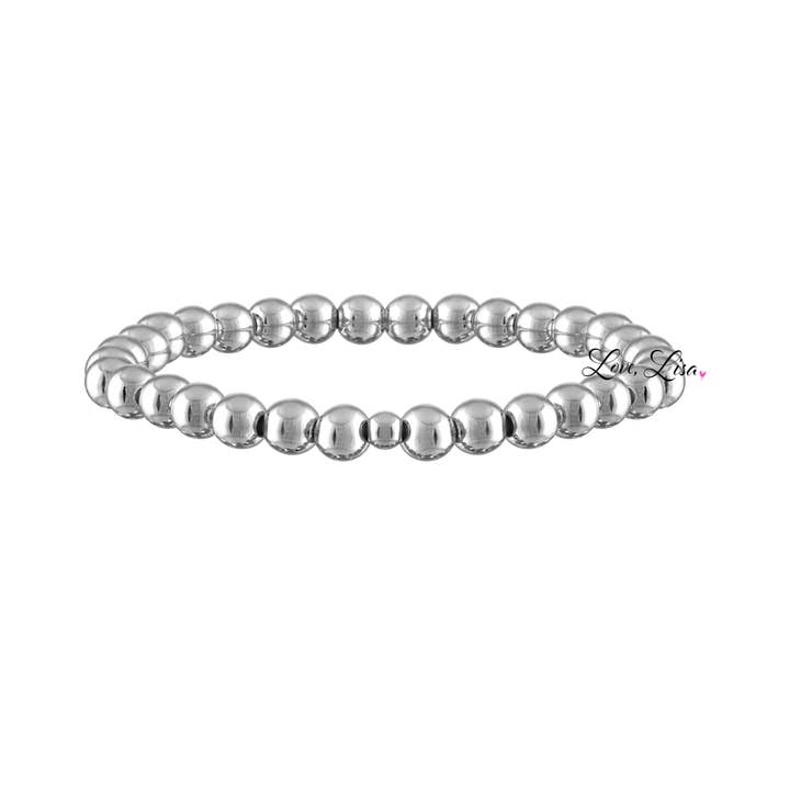 Love, Lisa - Wholesale Beaded Bracelet - 6mm Stretch Beaded Bracelet