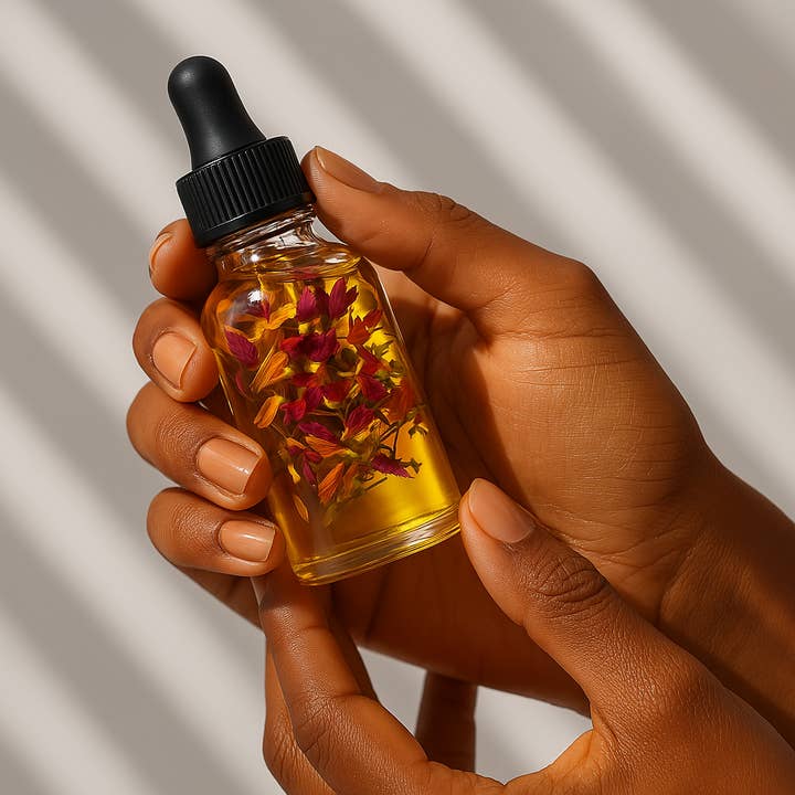 Herbal Wild Flower Infused Oil for wholesale by Beautique Goals