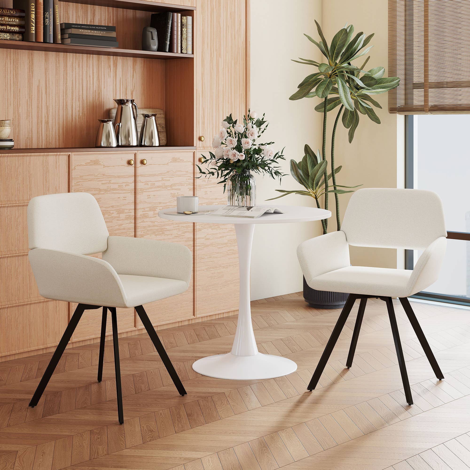 39F Inc. - Wholesale Patio Set - 3-Piece Dining Set With Round Table and 2 Optional Chairs0