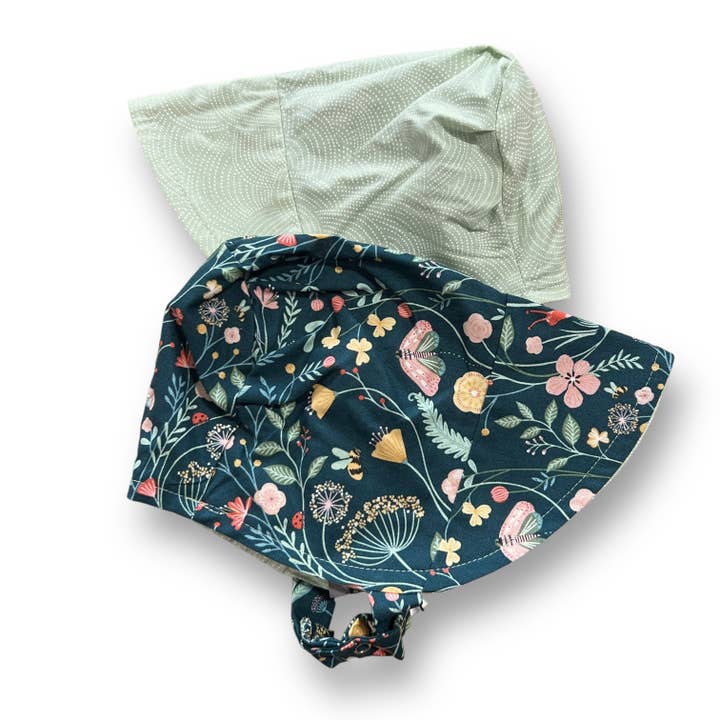 Bonnet in Hillside Spring for wholesale by Urban Baby Bonnets
