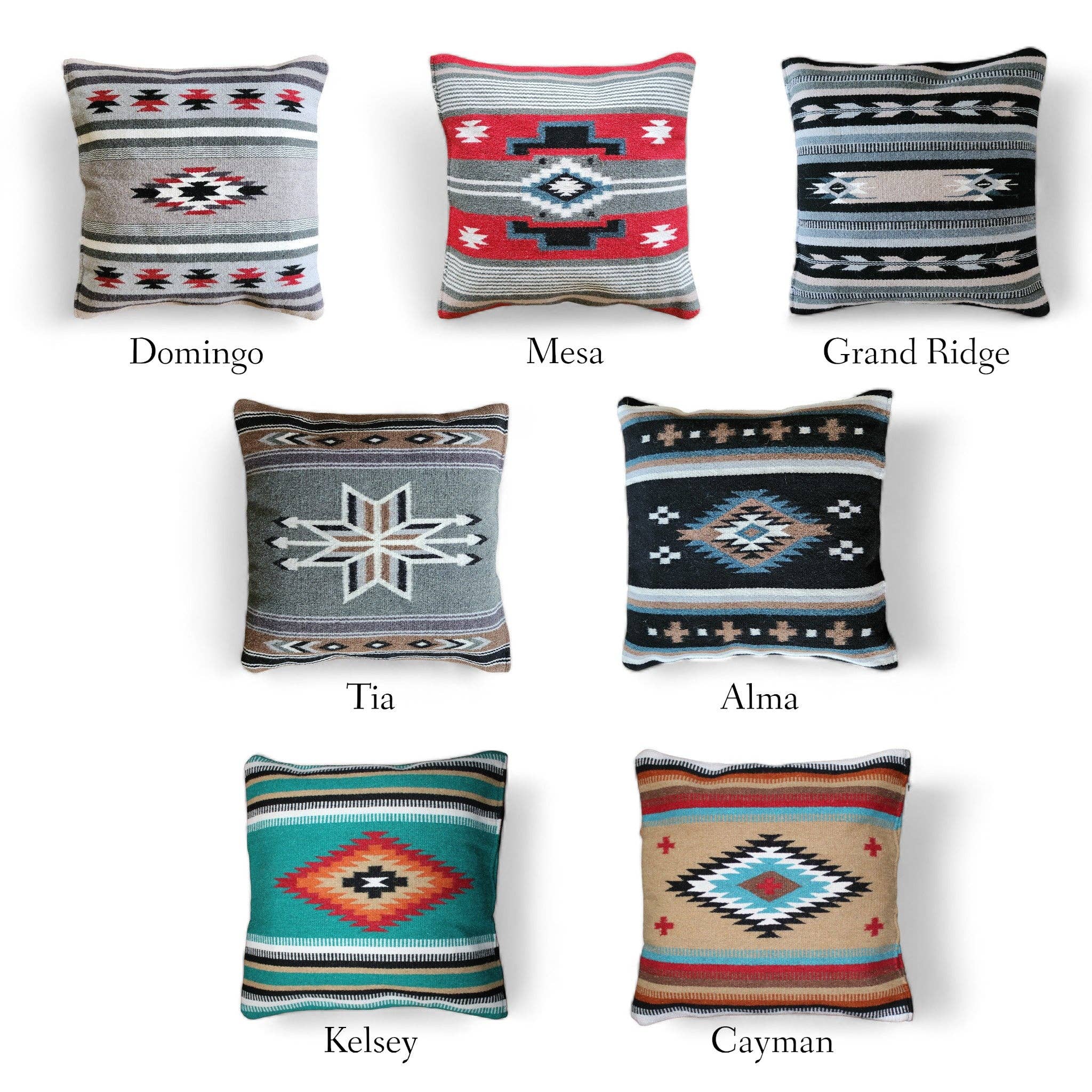 Ranch Junkie - Wholesale Throw Pillow Cover - 20 X 20 Handwoven Wool Southwestern Pillows - Western Pillow Covers14