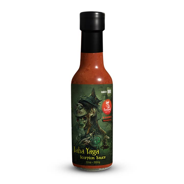 Flavor & Fire - Madstone - Clamlube Brand Hot Sauce - Wholesale Hot Sauce - Baba Yaga Scorpion Hot Sauce