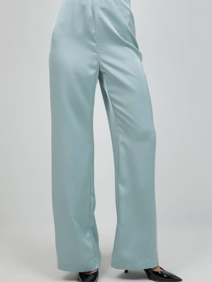 PANTALONES SATINADOS DE PIERNA RECTA para venta al por mayor de Whiteroom+Cactus