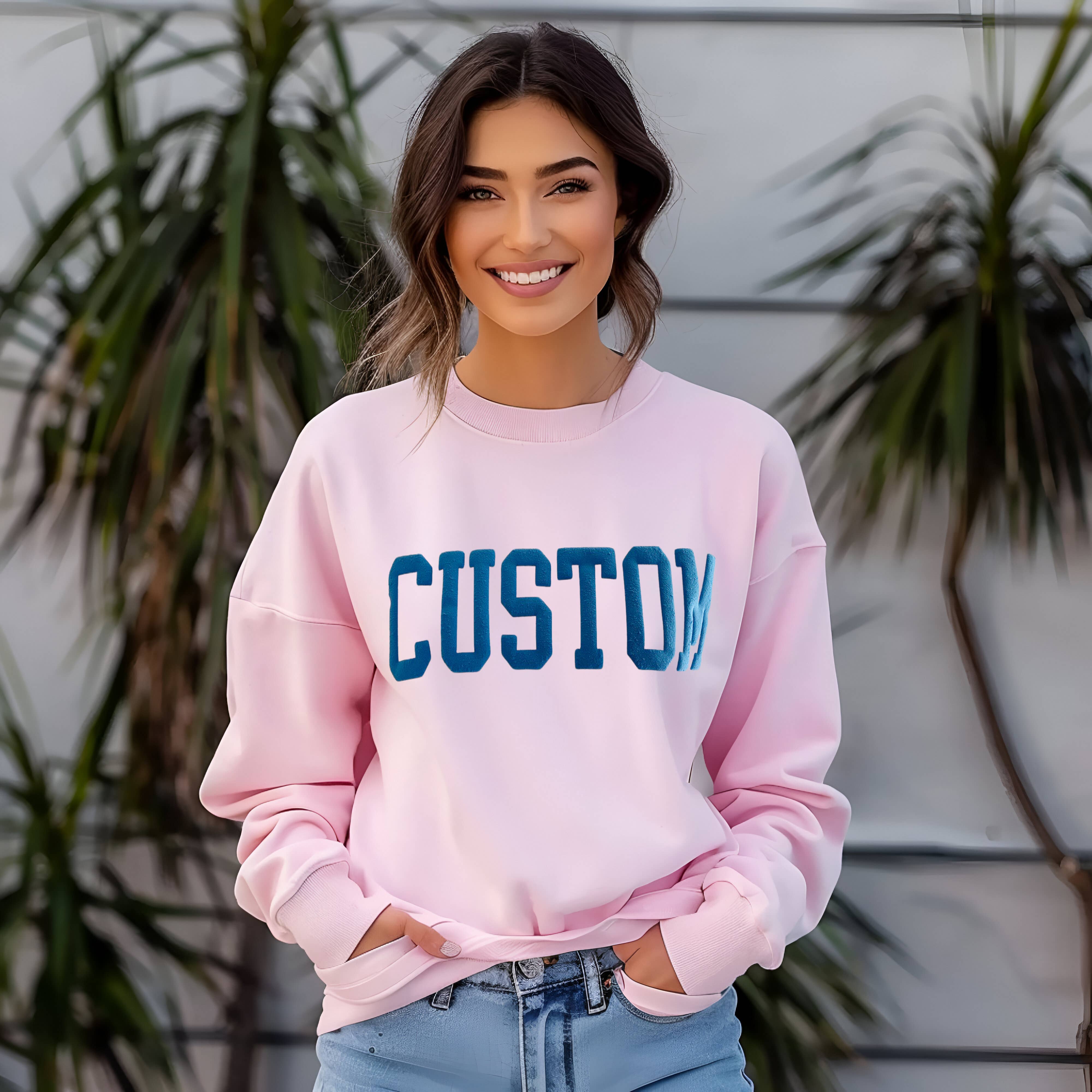 One Nine - Vente Sweat-shirt – unisexe - Sweatshirt personnalisé Puff Mascot Team/3D Puff1