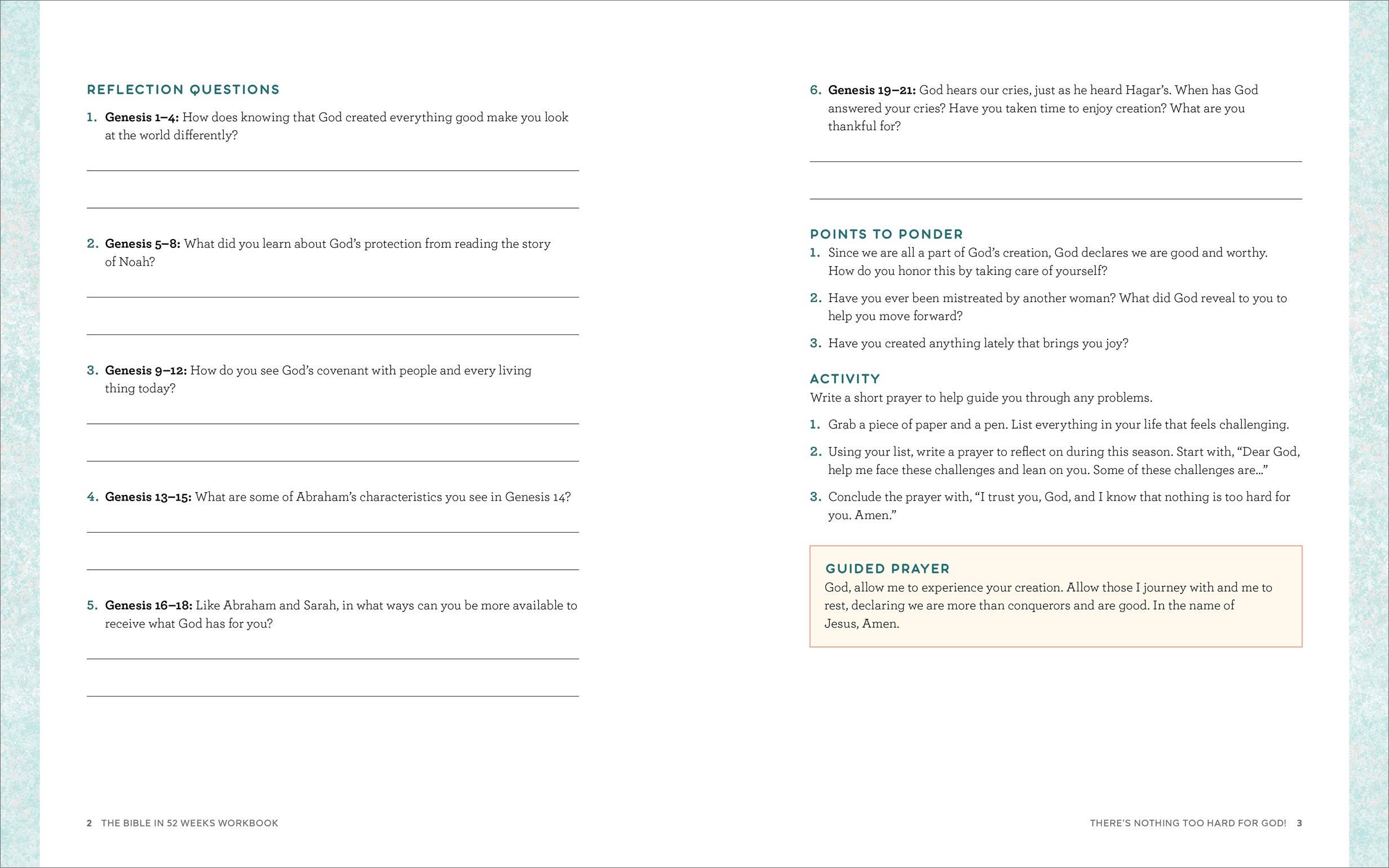 Sourcebooks - Wholesale Religion - Bible in 52 Weeks Workbook1