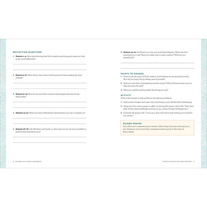 Sourcebooks - Wholesale Religion - Bible in 52 Weeks Workbook1