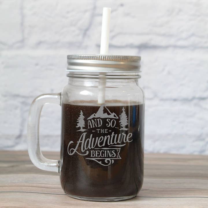 Katie & Company - Wholesale Insulated Mug/Tumbler - And So...the Adventure Begins Mountain Drinkware7