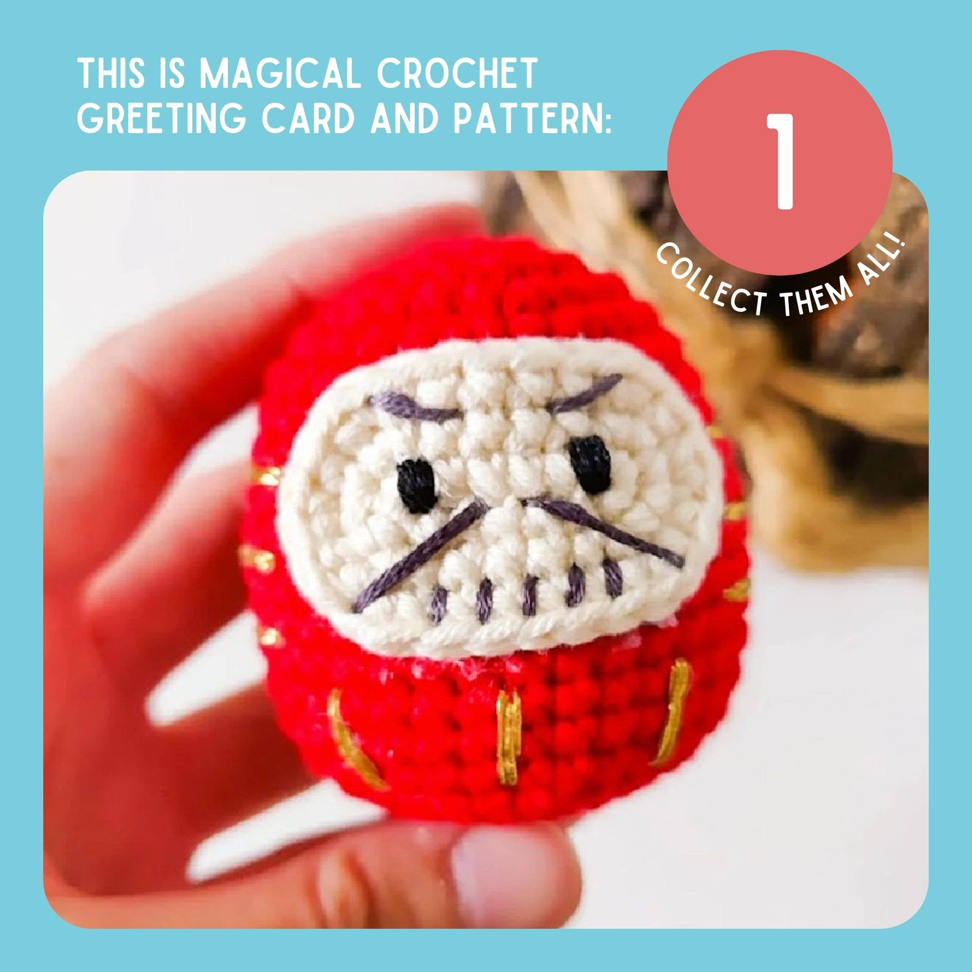 The Kindness Company – wholesale Encouragement card – Encouragement Card & Daruma Doll Crochet Pattern8