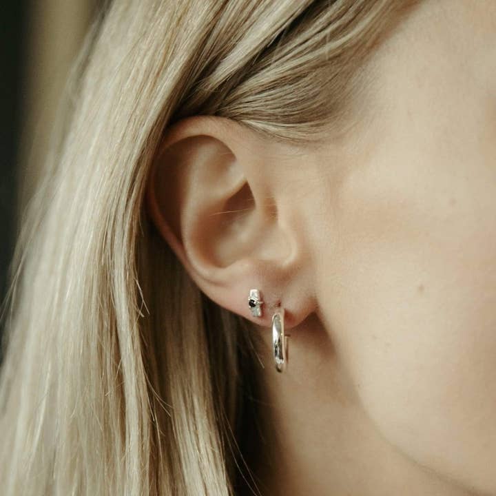 Sierra Winter Jewelry - Wholesale Hoop Earrings - Morgan Hoop Earrings - Silver2