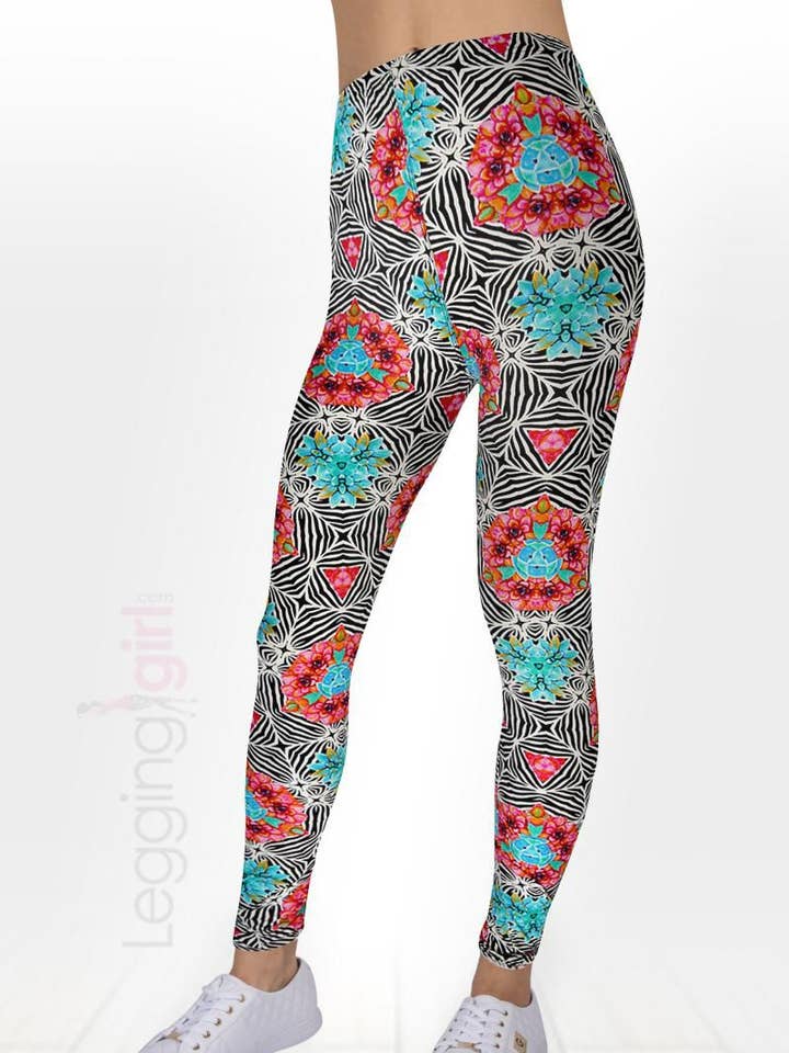 Lekfull Zebra för wholesale av LeggingGirl.com