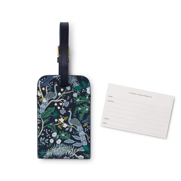 Rifle Paper Co. - Wholesale Luggage Tag - Peacock Luggage Tag2