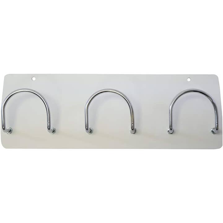 Appendiabiti da parete in metallo con 3 ganci cromati per la vendita all'ingrosso da parte di MEDEL OFFICE