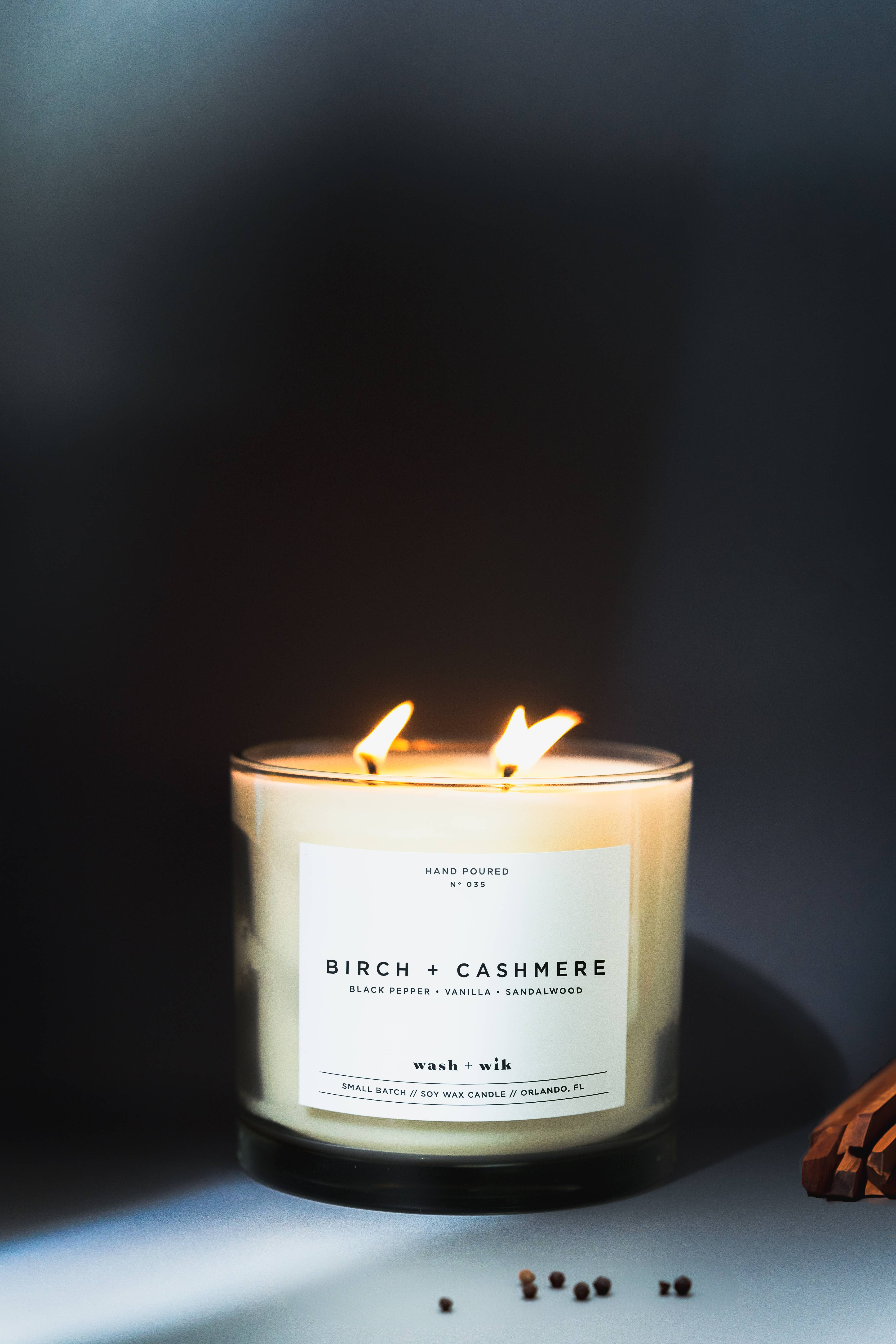 Wash and Wik - Wholesale Jar/Filled Candle - 3 Wick - 35oz Vessel - 2 Pound Soy Wax Candle by Wash + Wik36