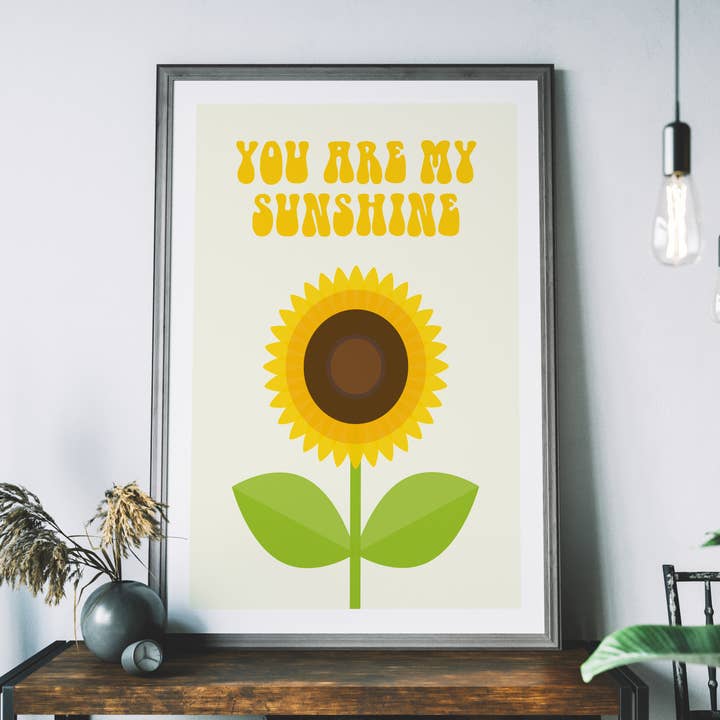 Estampa de girassol You Are My Sunshine por atacado de Cloud Cuckoo Design