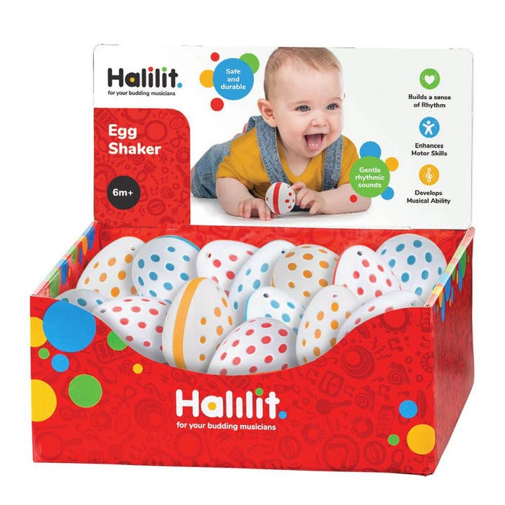 HALILIT – wholesale Musical toy – Kids & baby – Halilit Egg Shakers - Dots (Colours Vary)9