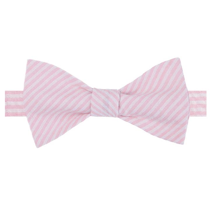 Jacob Alexander - Wholesale Bow Tie - Men’s - Men's Seersucker Striped Bow Tie27