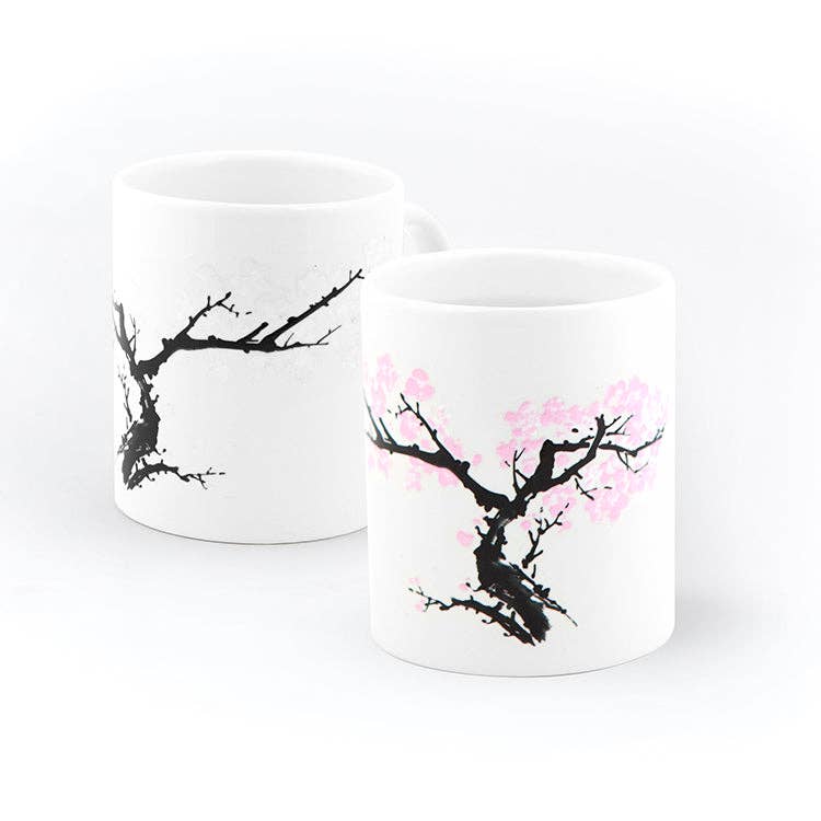 Kikkerland Design Inc - Wholesale Coffee Mug - Morph Mug Cherry Blossom1