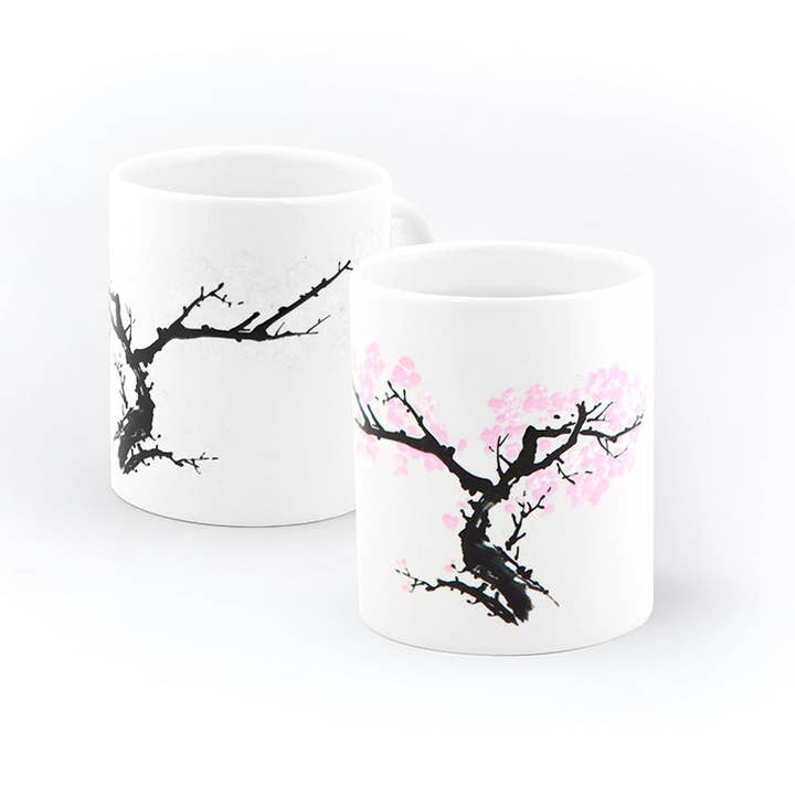 Kikkerland Design Inc - Wholesale Coffee Mug - Morph Mug Cherry Blossom1