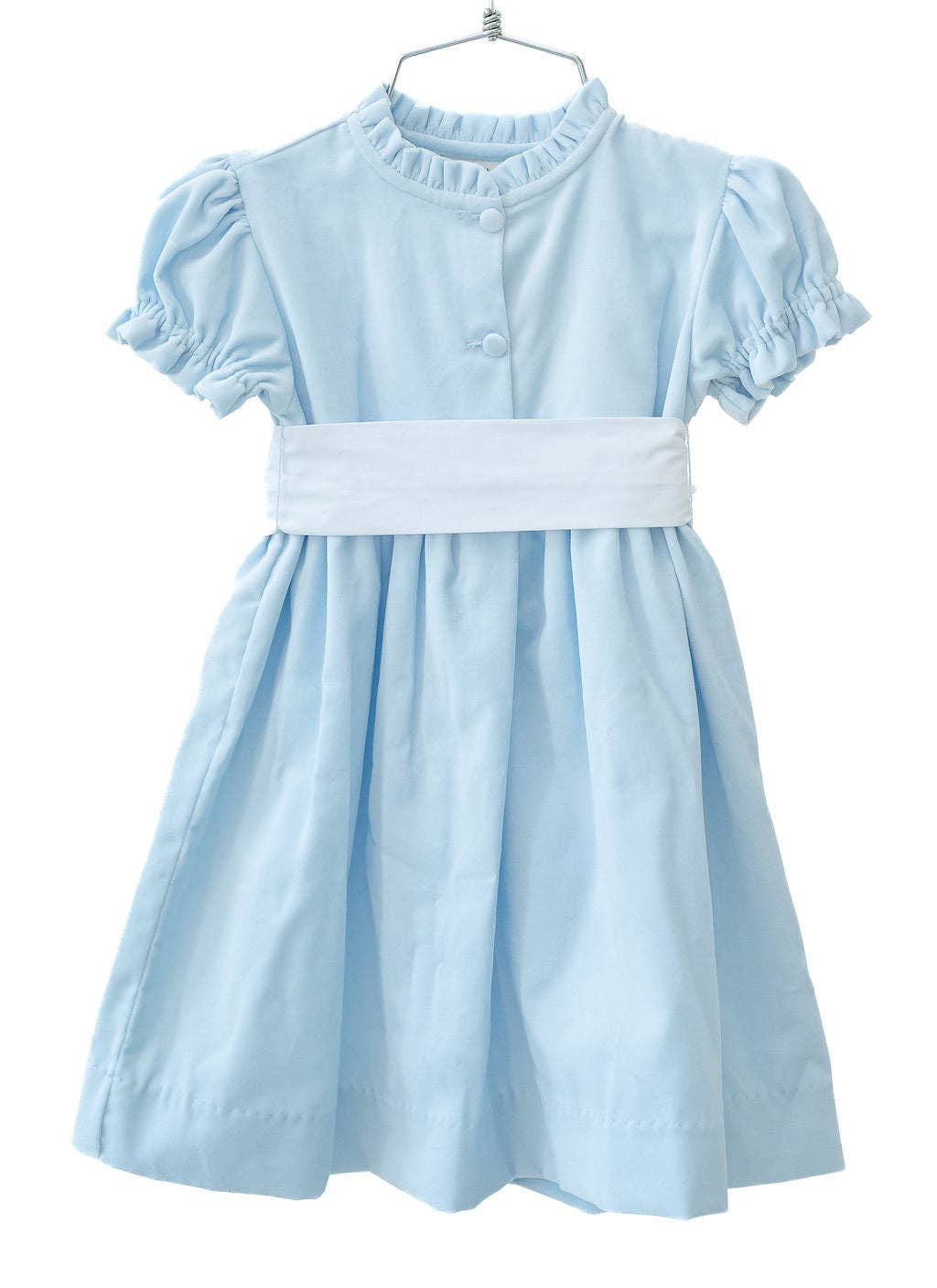 Ruth and Ralph - Wholesale Dress - Kids - Blue Velvet Holiday Dress1