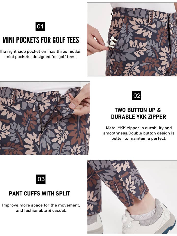 Qing Dao Lai Si Ma Te Fang Zhi You Xian Gong Si - Wholesale Pants - Men's - Men's Stretch Tech Performance Golf Pants Solid & Printed24